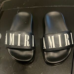 Amiri Black Slides